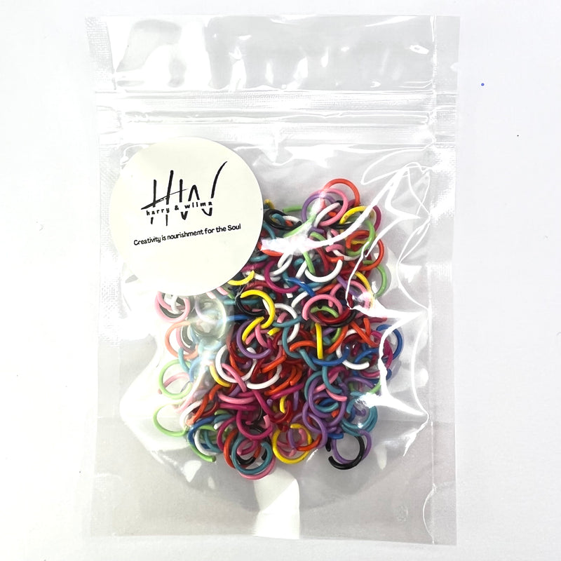 Funky Coloured Jump Rings 10mm - Stainless Steel
