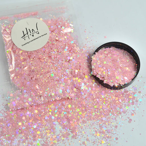 Matte Pastel Glitter Holographic Baby Pink 25g