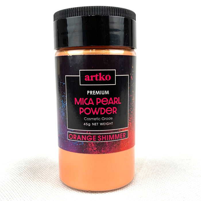 Mica Large 45g Pearl Powder Pigment - Orange Shimmer - Harry & Wilma