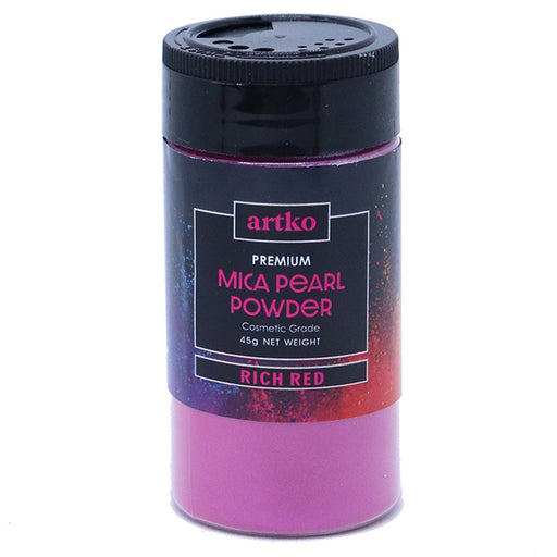 Mica Large 45g Pearl Powder Pigment - RICH RED