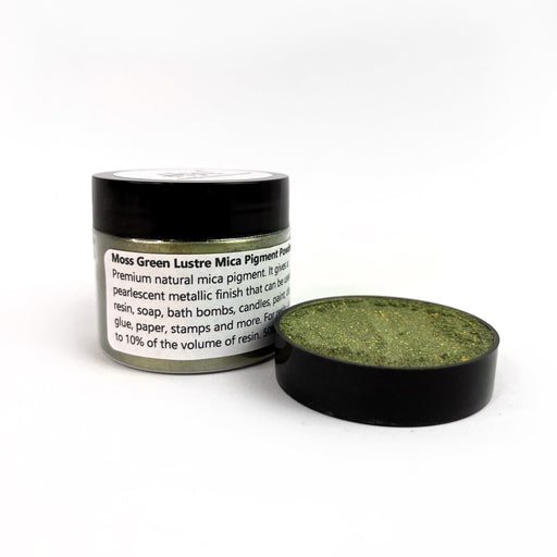 Moss Green - Lustre Mica Powder 50ml jar
