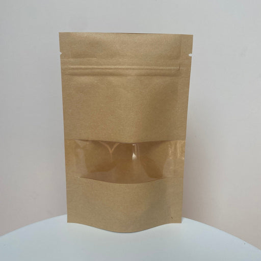 Natural Stand Up Pouch Bag - Clear Window (100pcs) (10*15cm)