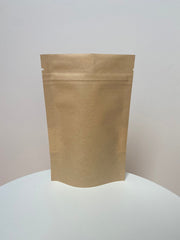 Natural Stand Up Pouch Bag - Clear Window (100pcs) (12*20cm) - Harry & Wilma