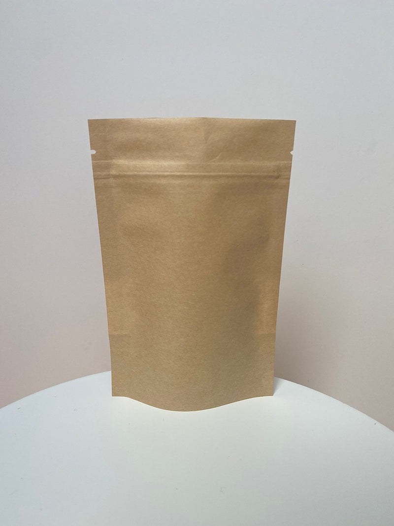 Natural Stand Up Pouch Bag - Clear Window (100pcs) (12*20cm) - Harry & Wilma
