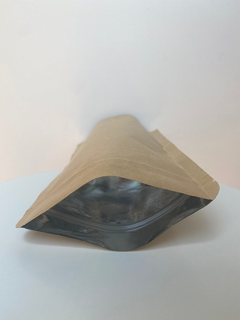 Natural Stand Up Pouch Bag - Solid Face (100pcs) (11*18.5cm). - Harry & Wilma