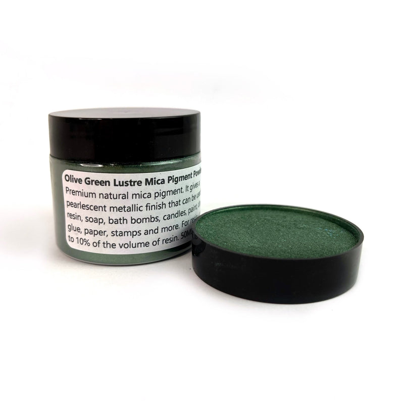 Olive Green - Lustre Mica Powder - Harry & Wilma
