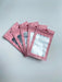 Pastel Pink Mylar Bag - Transparent Face (100pcs) (10*18cm)