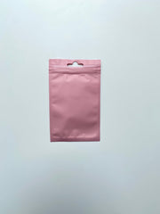 Pastel Pink Mylar Bag - Transparent Face (100pcs) (8*13cm) - Harry & Wilma