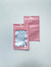 Pastel Pink Mylar Bag - Transparent Face (100pcs) (8*13cm)