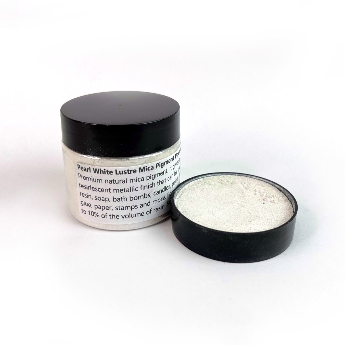 White Luster Pearl White - Lustre Mica Powder 50ml jar — Harry & Wilma