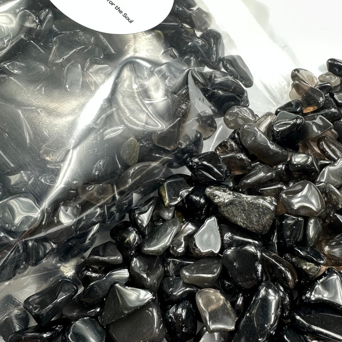 Semi Precious Stone Mix 250g - black odsidian - Harry & Wilma