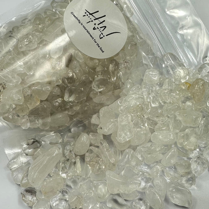 Semi Precious Stone Mix 250g - clear quartz med - Harry & Wilma