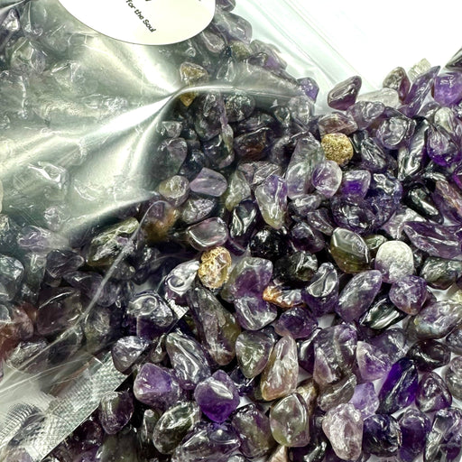 Semi Precious Stone Mix 250g - dark purple amethyst