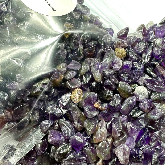 Semi Precious Stone Mix 250g - dark purple amethyst - Harry & Wilma