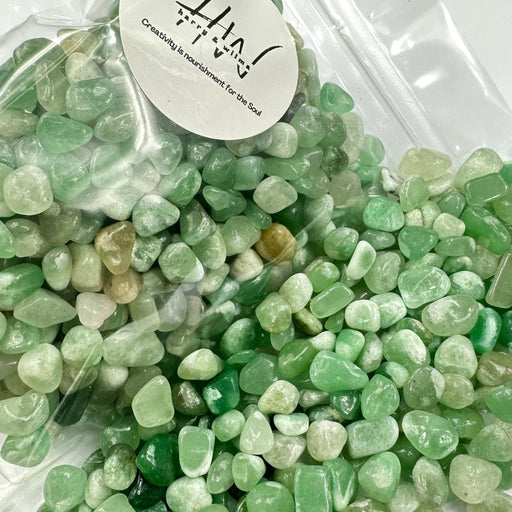 Semi Precious Stone Mix 250g - green aventurine round