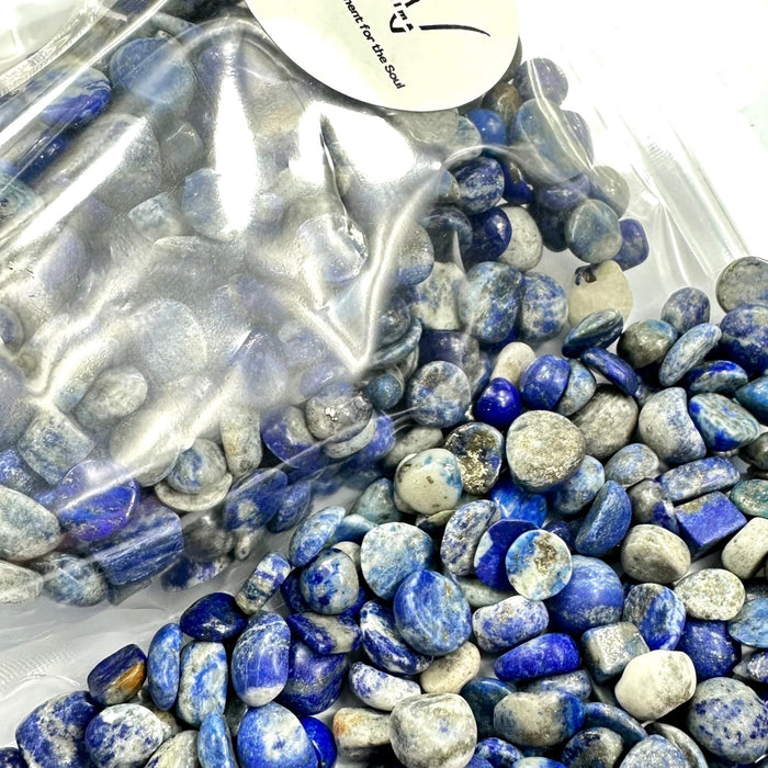 Semi Precious Stone Mix 250g - lapis lazuli-round shape - Harry & Wilma
