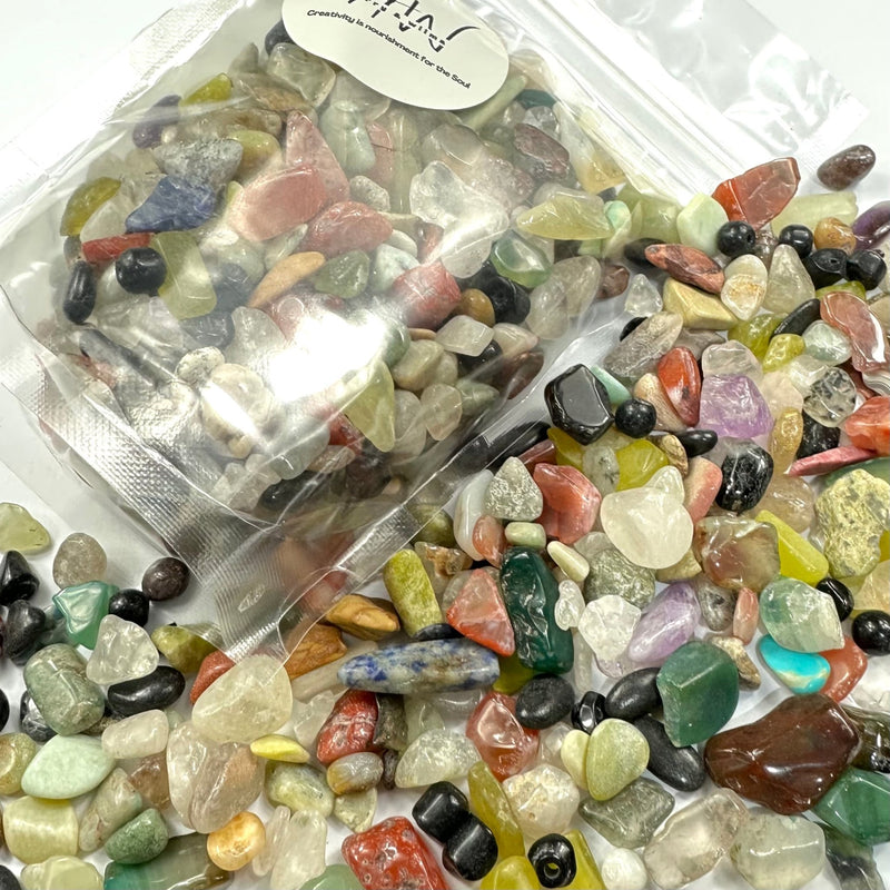 Semi Precious Stone Mix 250g - mix stone A - Harry & Wilma