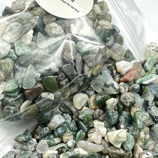 Semi Precious Stone Mix 250g - Moss Agate