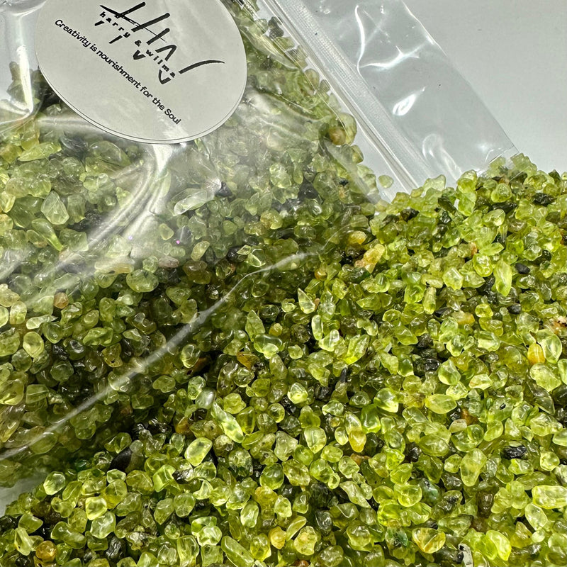 Semi Precious Stone Mix 250g - peridot - Harry & Wilma