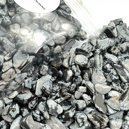Semi Precious Stone Mix 250g - snowflake obsidian