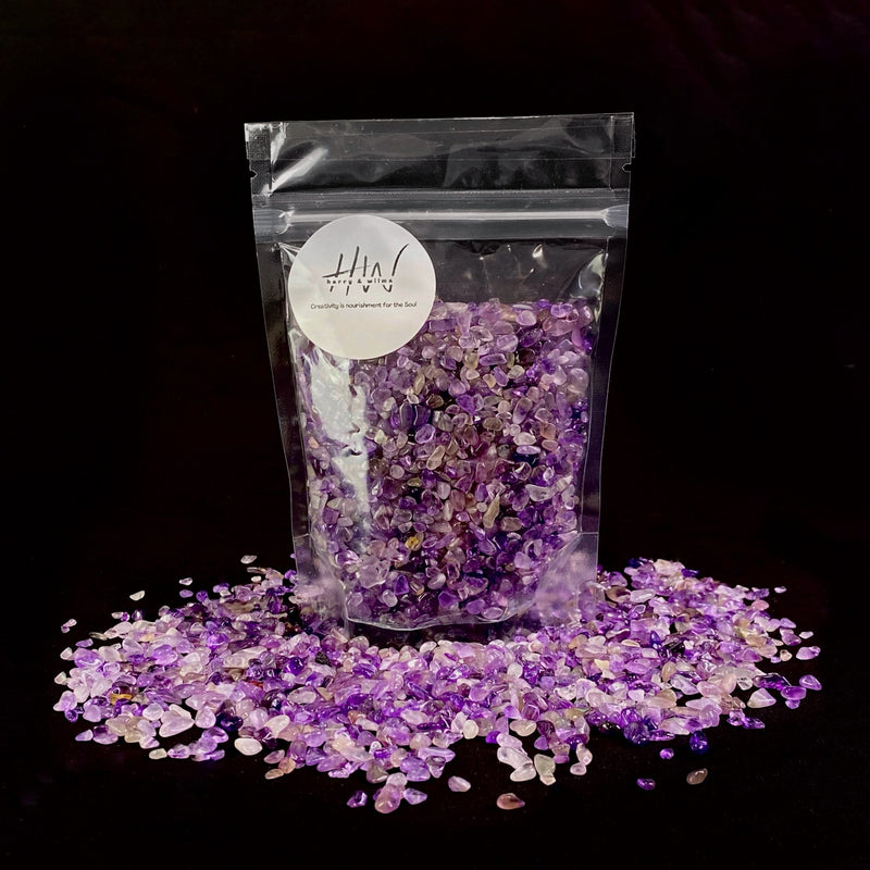 Semi Precious Stone Mix - Amethyst 250g - Harry & Wilma