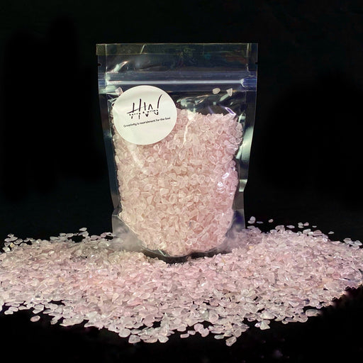 Semi Precious Stone Mix - Rose Quarts 250g