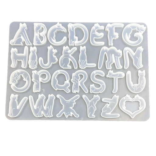 Silicone Mould - Alphabet Stylised Cats