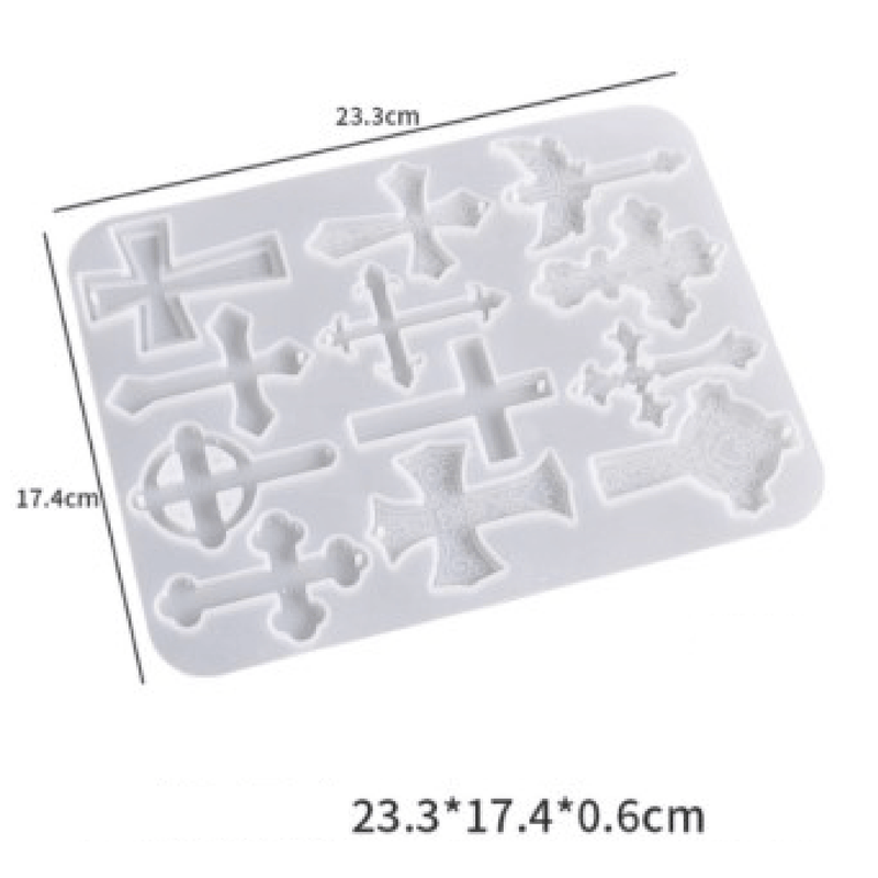 Silicone Mould - Crucifix 17cm x 23cm - Harry & Wilma
