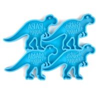 Silicone Mould - Dinosaur Keyring Set - Harry & Wilma