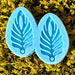 Silicone Mould - Earring Leaf Holographic
