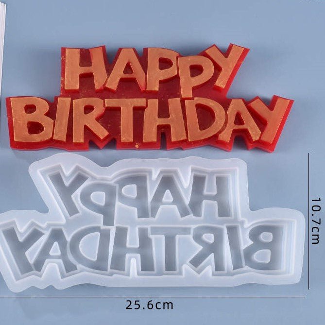 Silicone Mould - "Happy Birthday" - Harry & Wilma