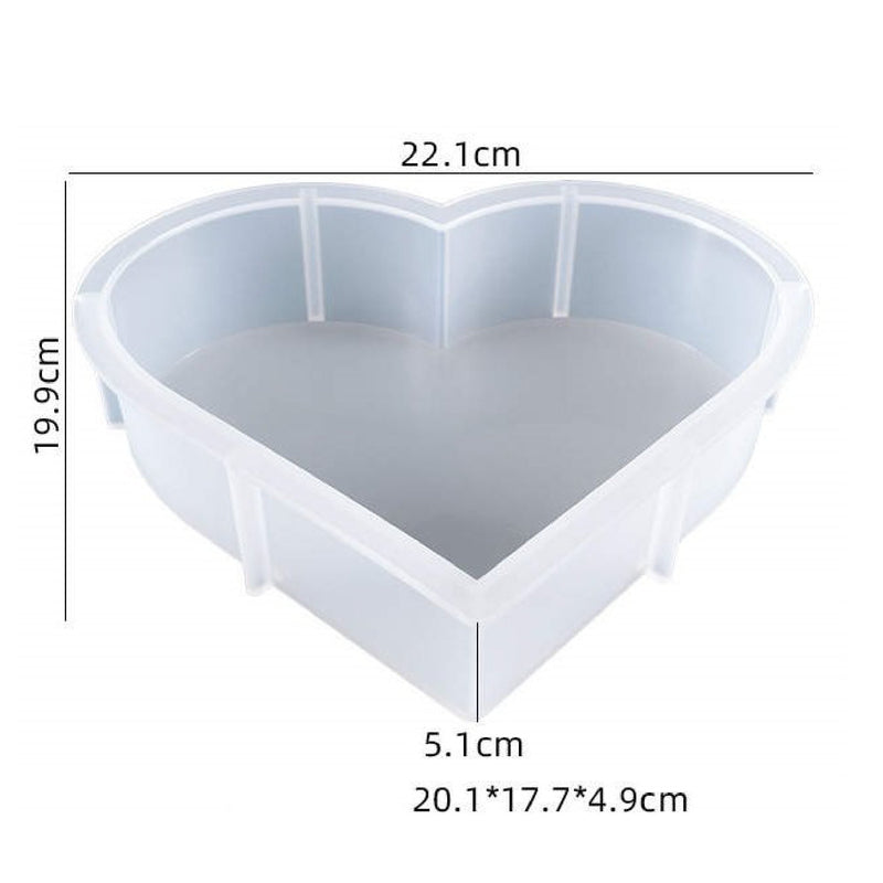 Silicone Mould - Heart 22cm x 20cm x 5cm deep - Harry & Wilma