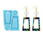 Silicone Mould - Holographic Square Earring