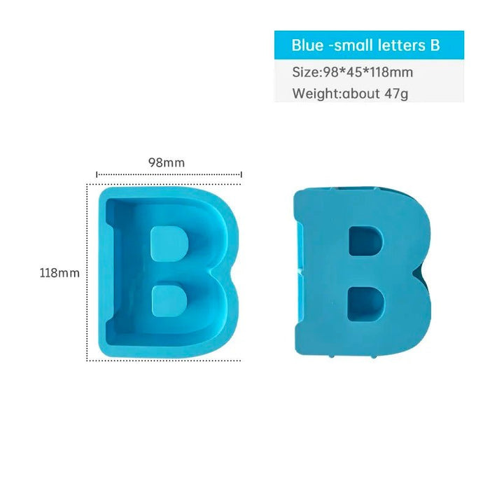 Silicone Mould - Letter B 12cm x 3cm - Harry & Wilma