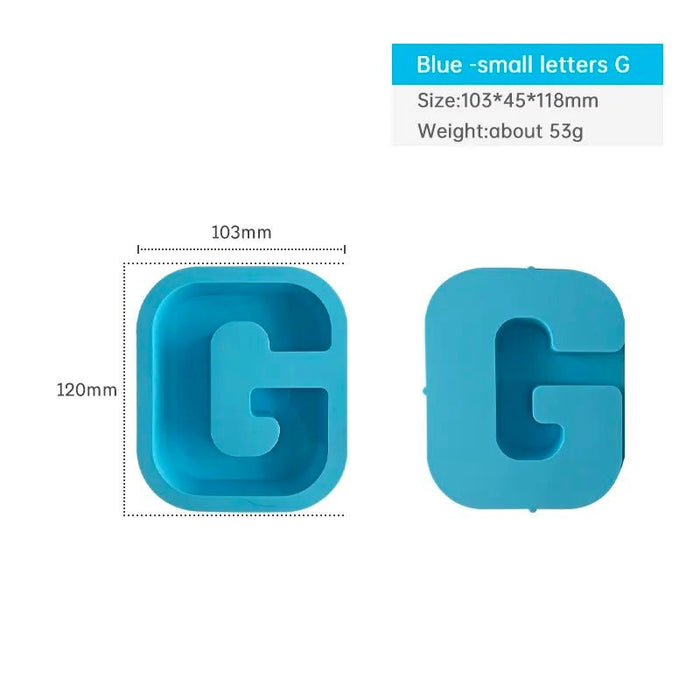 Silicone Mould - Letter G 12cm x 3cm - Harry & Wilma