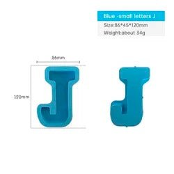 Silicone Mould - Letter J 12cm x 3cm