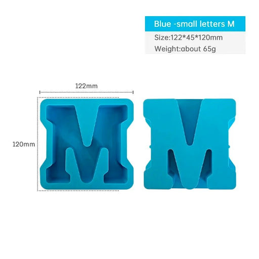 Silicone Mould - Letter M 12cm x 3cm