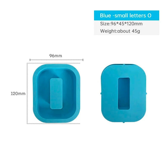 Silicone Mould - Letter O 12cm x 3cm - Harry & Wilma