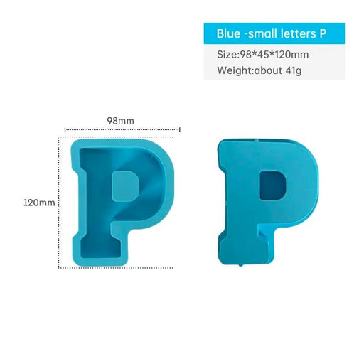 Silicone Mould - Letter P 12cm x 3cm