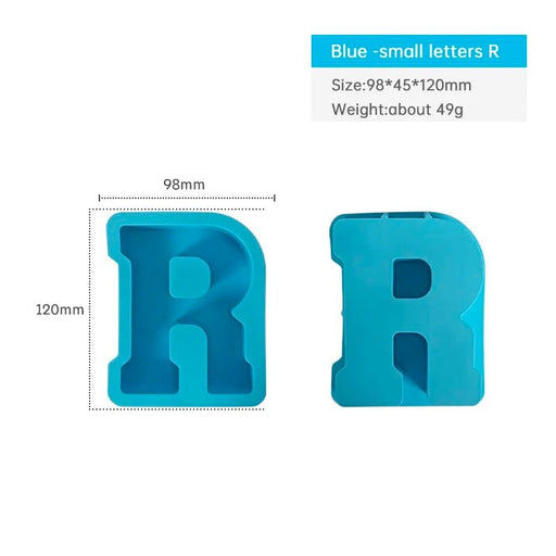 Silicone Mould - Letter R 12cm x 3cm