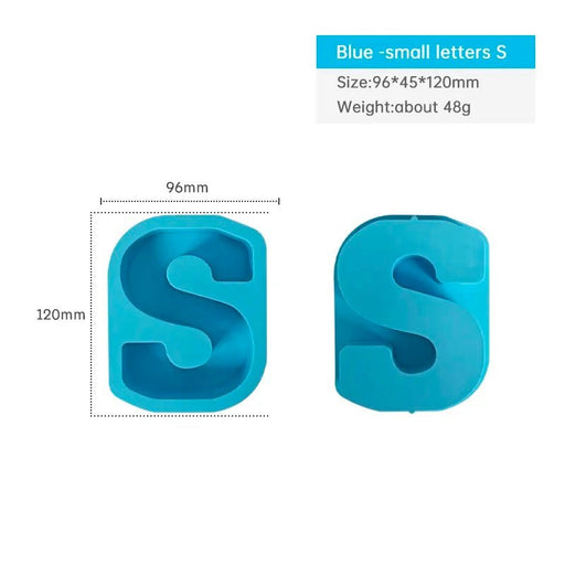 Silicone Mould - Letter S 12cm x 3cm
