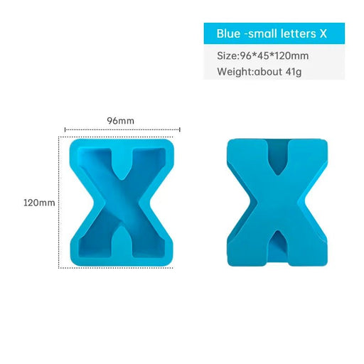 Silicone Mould - Letter X 12cm x 3cm