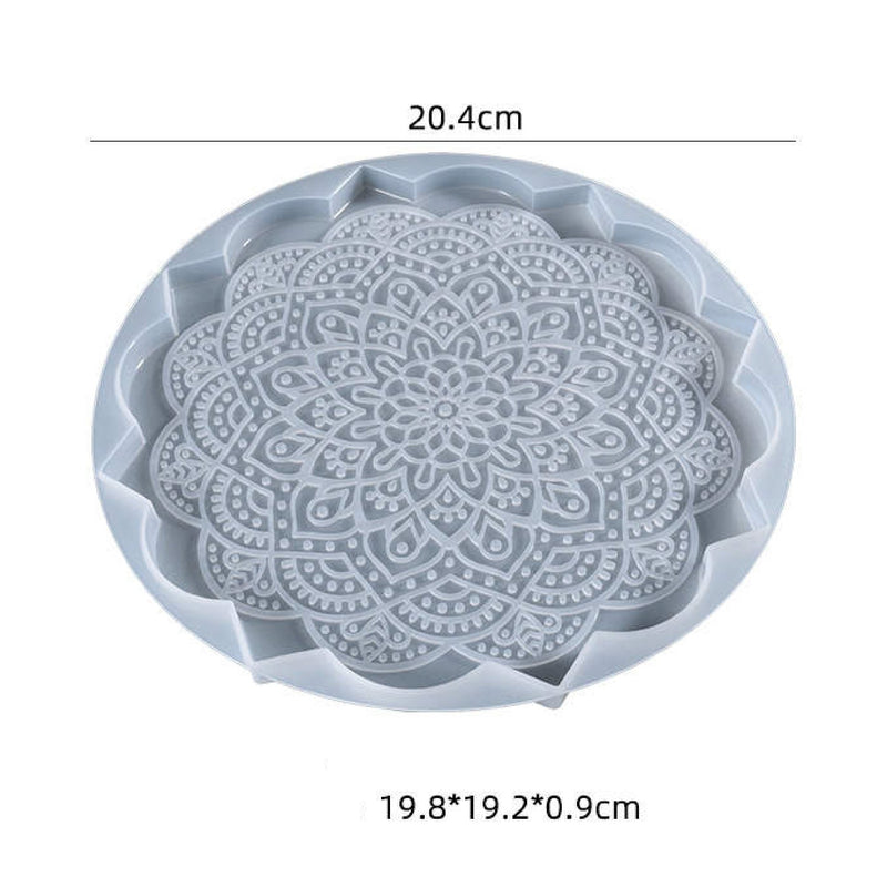 Silicone Mould - Mandella Tray Style C 20cm - Harry & Wilma