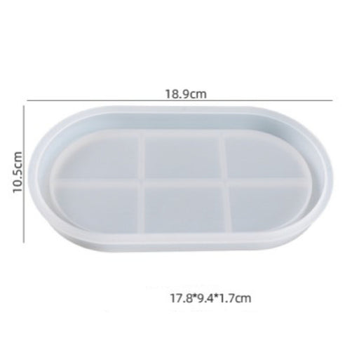 Silicone Mould - Oval Tray 18cm x 10cm