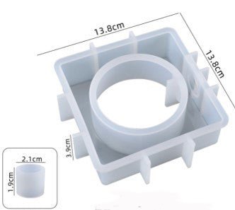 Silicone Mould - Square Flower Vase