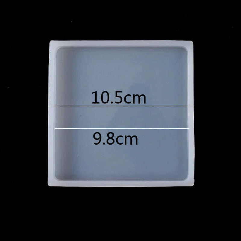Silicone Mould - Tray Square 10cm x 2cm deep - Harry & Wilma