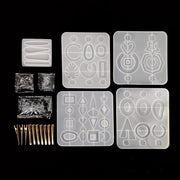 Silicone Resin Mould - Contemporary Jewellery & Hair Pin Set with Findings - Harry & Wilma