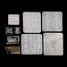 Silicone Resin Mould - Contemporary Jewellery & Hair Pin Set with Findings