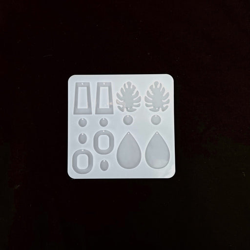 Silicone Resin Mould - Earing Monstera Leaves