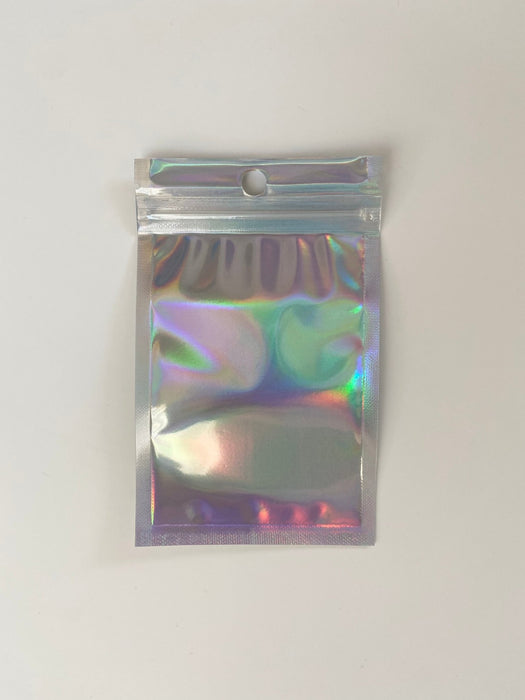 Silver Foil Holographic Bag - Transparent Face (100pcs) (12*18cm) - Harry & Wilma